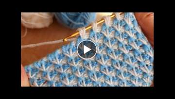 SuperVery Easy Tunisian Knitting Model Çok Kolay Çok Gösterişli Tunus İşi Örgü Modeli Y...
