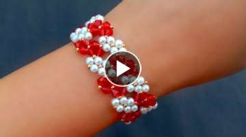 How To Make / Beautiful Crystal Bracelet