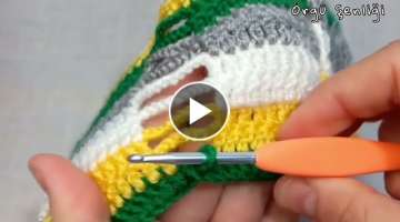 super easy crochet knitting blanket model