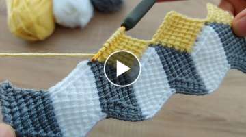 Super Easy Crochet Knitting Model Çok Kolay Çok Gösterişli Tığ İşi Örgü Modeli Yapımı...