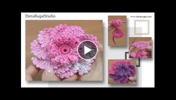 Free Crochet Picot Flower Pattern