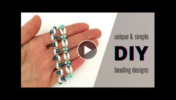 UNIQUE & SIMPLE DESIGNS. Bracelets making. Beading tutorials