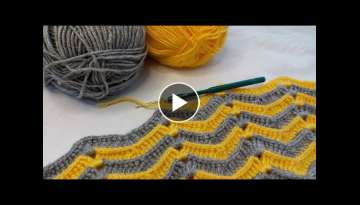 Super easy crochet blanket Knitting Pattern 