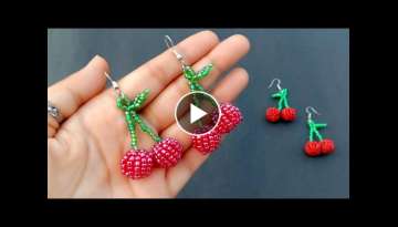 How To Make / Beaded Cherry Earrings