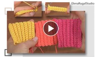 EASY Crochet Pattern For Elastic HEADBAND