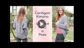 Cárdigan Kimono de Crochet - Ganchillo Paso a Paso