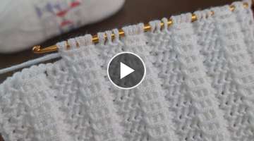 Simple Tunisian Knitting Pattern Baby Blanket 