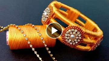 How To Make / New Design Silk Thread Bangles