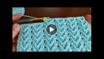 Super Easy Crochet Knitting Baby Blanket - Tığ İşi Çok Kolay Gösterişli Battaniye Yelek Ö...