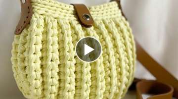 Easy crochet knitting pattern and bag