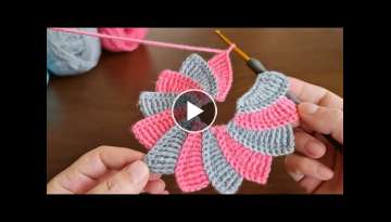 Super Easy Crochet Motif Knitting Pattern - Tığ İşi Çok Kolay Gösterişli Motif Örgü Mode...