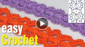 Free puff stitch cord pattern & tutorial.