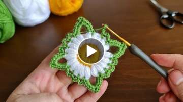 Super Easy Crochet Knitting Motif - Çok Kolay Tığ İşi Muhteşem Motif Örgü Modeli..