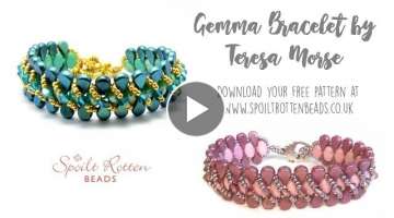 Gemma Bracelet with Les Perles Par Puca - Beading Tutorial