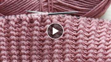 eye-catching and wonderful two-needle knitting model that you will like very much