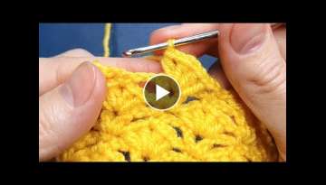 Crochet: How to Crochet Open Lace Shell Stitch.