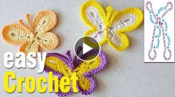 Crochet: How to Crochet a Butterfly. 