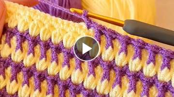 Very Easy Knitting Crochet beybi blanket