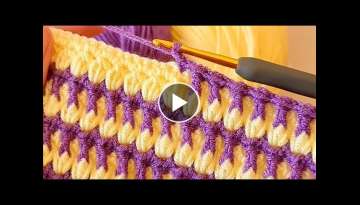 Very Easy Knitting Crochet beybi blanket
