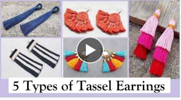 How To Make Tassel Earrings At Home