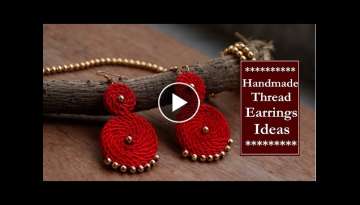 How To Make Thread Earrings At Home