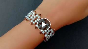 Classy Pearl Bracelet Making At Home Very Easy