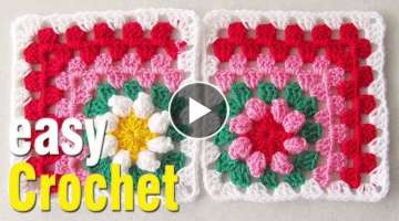 Easy Crochet: How to Crochet a Granny Square for beginners