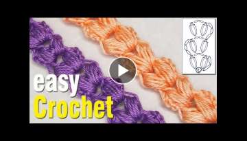 How to Crochet a Simple Puff stitch Cord for beginners