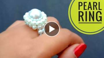How To Make / A Beautiful Pearl Ring