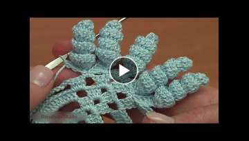 CROCHET LACE BORDER with Spirals Part 2 of 2