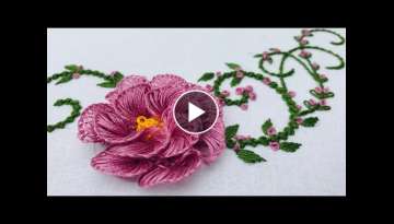 Hand Embroidery: Brazilian Flower Embroidery 