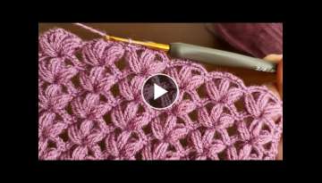 Easy Crochet Knitting For Beginners... Yapımı Kolay Tığ İşi Yelek Şal Battaniye Örgü Mo...