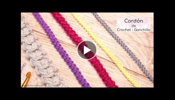 Cordón Rumano de Crochet - Ganchillo Paso a Paso | Cordón Original y Fácil