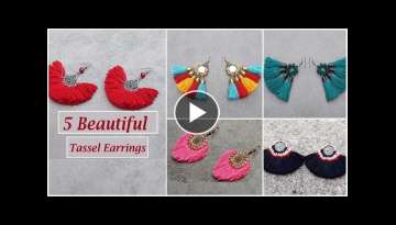 5 Handmade Tassel Earrings 
