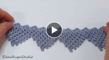 Crochet Tape LACE BORDER TRIANGLE Edge